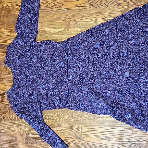 Donating Soon! Purple Patagonia Midi Dress Size Medium - Picture 4 of 6
